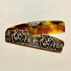 VINTAGE Hans Jensen Silver Plate Comb Holder